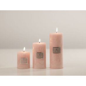 Rustik lyser�de bloklys i 3 st�rrelser